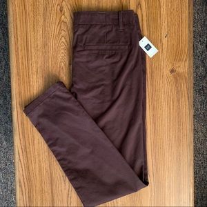 NWT Gap lived-in skinny fit pants, wine, 30x30
